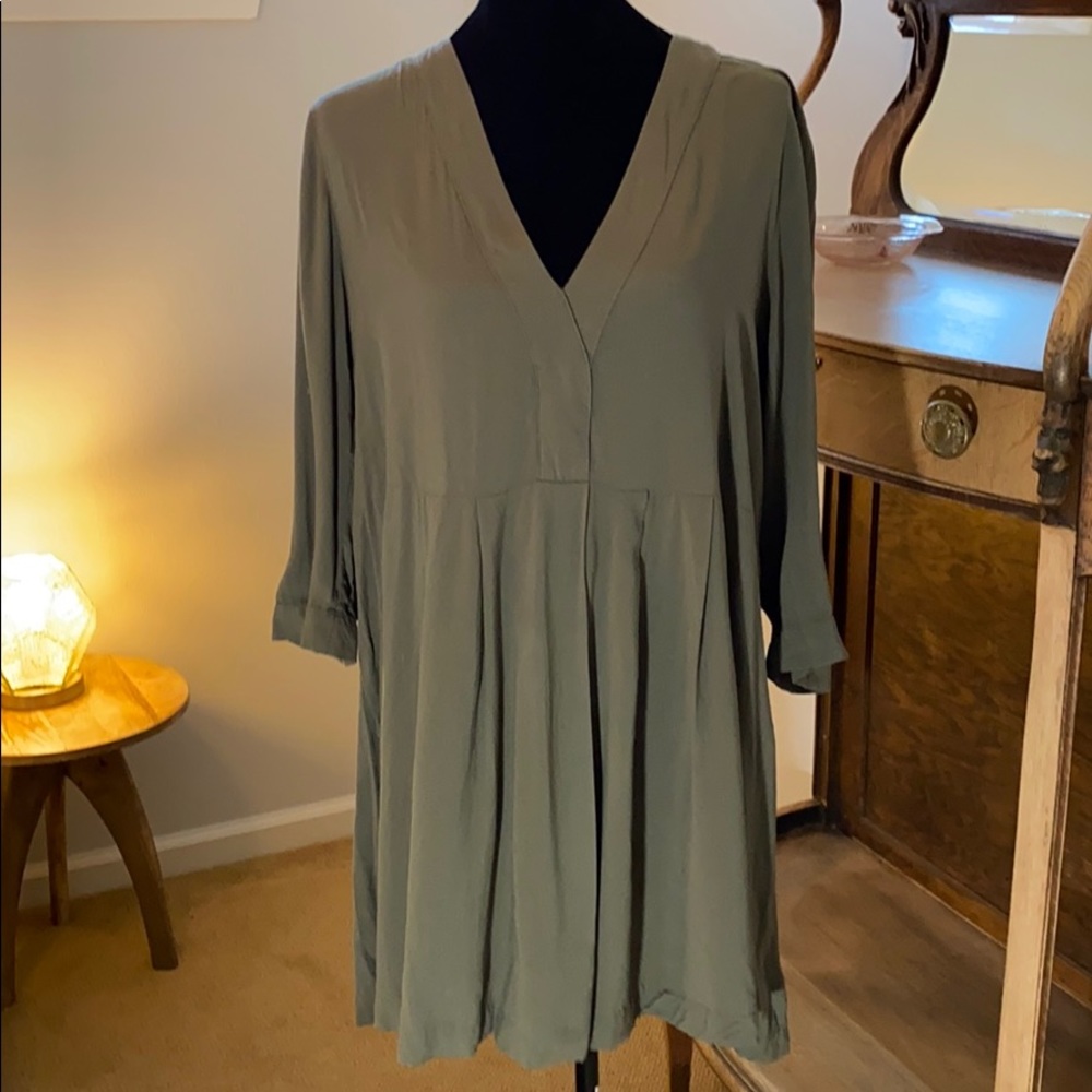 Moss green blouse/dress